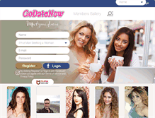 Tablet Screenshot of godatenow.com
